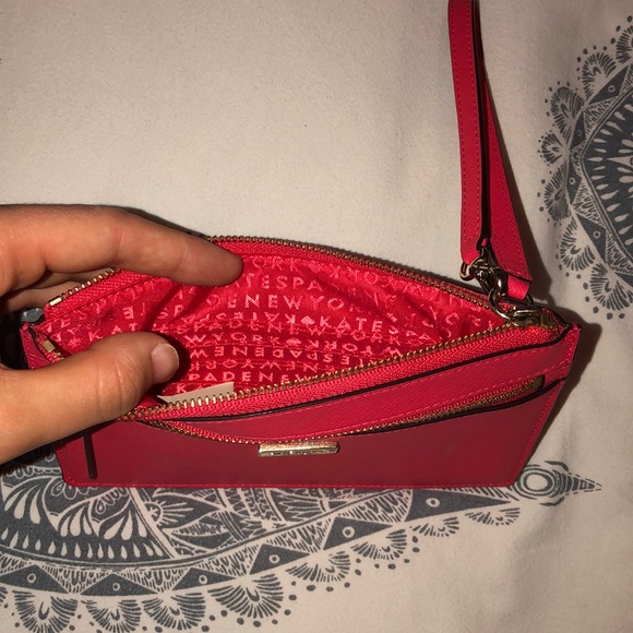 Coral Kate Spade wristlet - Picture 2 of 3